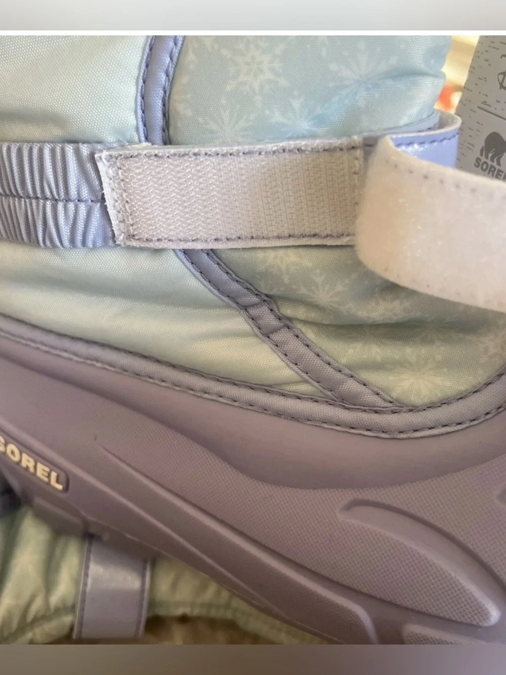 Sorel Kids' Light Blue and Lavender Elsa Snow Boot